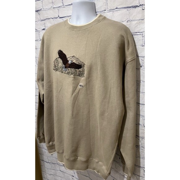 NWT DAVID TAYLOR Embroidered American Eagle Mens Sweatshirt XXL - Picture 3 of 6